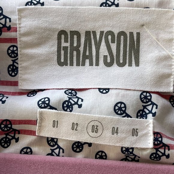 Anthropologie Grayson The Hero Victoria Bike Button Up Top Bicycles Womens 8/10 - Picture 6 of 9